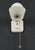 Mid 20th Century Restored Art Deco White Porcelain Wall Sconce With Pull Chain For Sale - Image 4 of 7