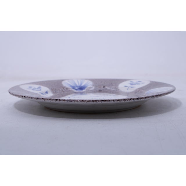 Ceramic Hand Crafted English Grace Plate For Sale In Philadelphia - Image 6 of 13