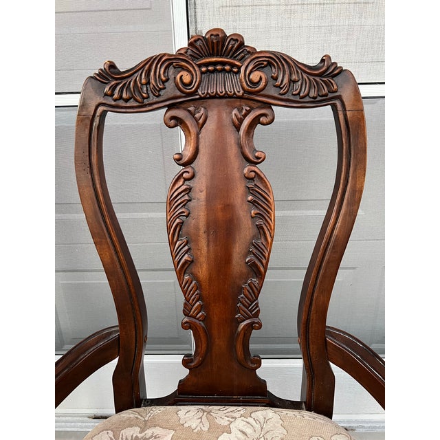 Traditional Late 20th Century Large Chippendale Chairs With Ball and Claw Feet-4 For Sale - Image 3 of 8