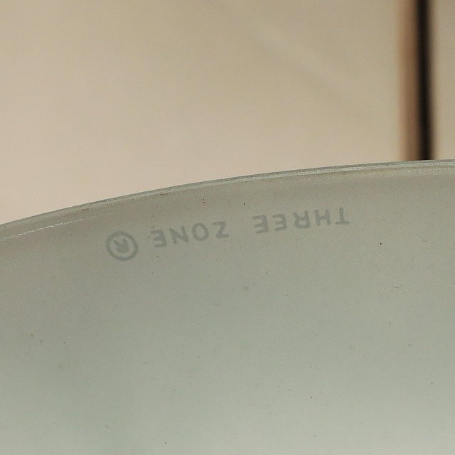 Art Deco Machine Age Sky Blue Glass Pendant Chandelier For Sale In New York - Image 6 of 10