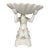 Vintage Portuguese White Glazed Ceramic Figural Shell Compote Centerpiece Blanc De Chine Rocco Style For Sale