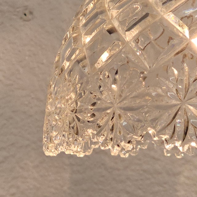 1950s–1960s Cut Crystal Boudoir Table Lamp With Matching Glass Shade For Sale - Image 13 of 13