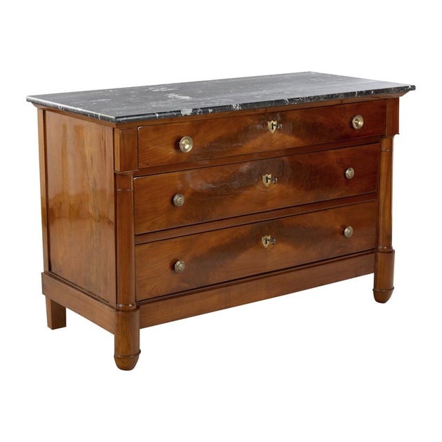 Empire Marble Chest of Drawers, 1800s For Sale - Image 5 of 6