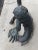 Gray 1970s Neoclassical Italian Bronze Glass Table Putti DI Sea Mermen For Sale - Image 8 of 8