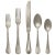 Contemporary Mepra Epoque 5-Piece Flatware Set, Pewter Champagne For Sale - Image 3 of 3
