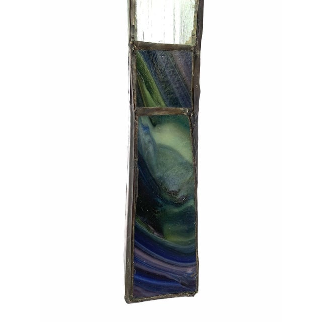 Early 20th Century Arts and Crafts Stained Glass Vase For Sale - Image 4 of 9