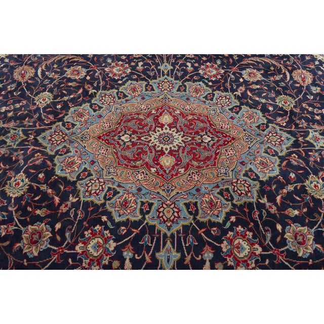 Hand-Knotted Sarouk Cork Wool Rug, 2000s For Sale - Image 6 of 13
