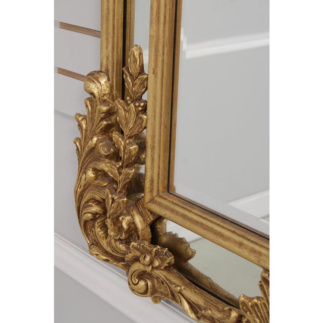 Friedman Brothers Gold Frame Beveled Glass Mirror For Sale - Image 10 of 15