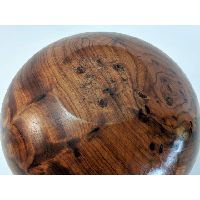 Wood 1970's Studio Made Burlwood Box For Sale - Image 7 of 8