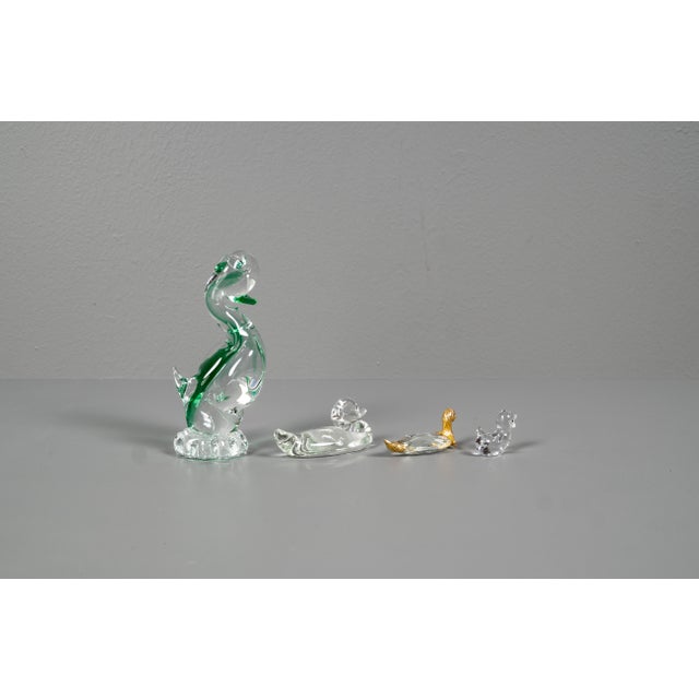 Glass Ducks in Swarovski Style, 1970s, Set of 4 For Sale - Image 13 of 13
