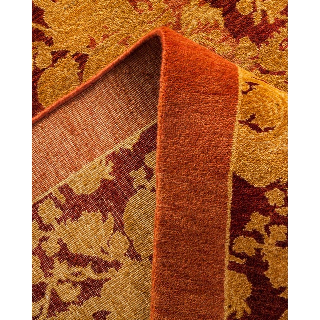 Mogul Collection Hand-Knotted Area Rug - Orange Collection 9' 2" X 11' 9" For Sale In New York - Image 6 of 10