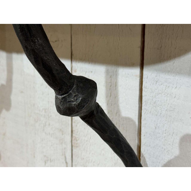 Mid 20th Century Console Table in Forged Steel and Slate Top, 1950s For Sale - Image 5 of 12