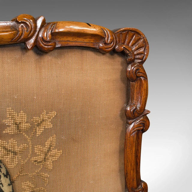 1820s Antique Regency English Adjustable Pole Screen For Sale - Image 9 of 13