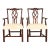 Kindel Furniture Georgian Carved Mahogany Armchairs, Pair For Sale
