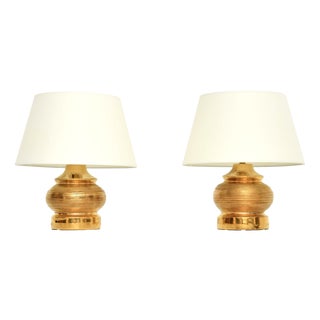 Vintage Italian Ceramic Table Lamps from Bitossi, 1970, Set of 2 For Sale