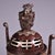 1980s Bronze & Silver-Inlaid Tripod Censer With Elephant Legs & Bagua Lid For Sale - Image 5 of 8