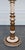 Cream Italian Florentine Style Carved and Hand Painted Floor Lamp For Sale - Image 8 of 11
