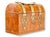 Antique English Burlwood Box W/ Brass Mounts For Sale In Los Angeles - Image 6 of 8