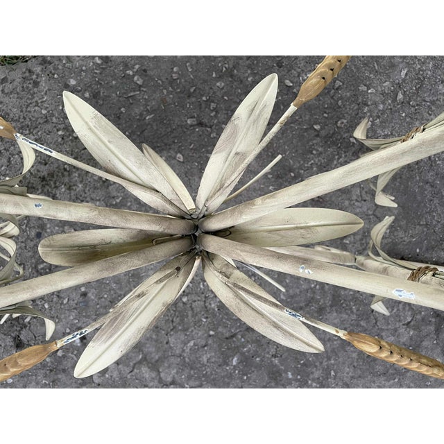 Regency Sheaf of Wheat Console or Entryway Table After Maison Baguès, Italy For Sale - Image 18 of 18