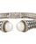 Konstantino etched bracelet from the Classic Pearl Collection. Two luminous mabe pearls cap an intricate sterling-silver...