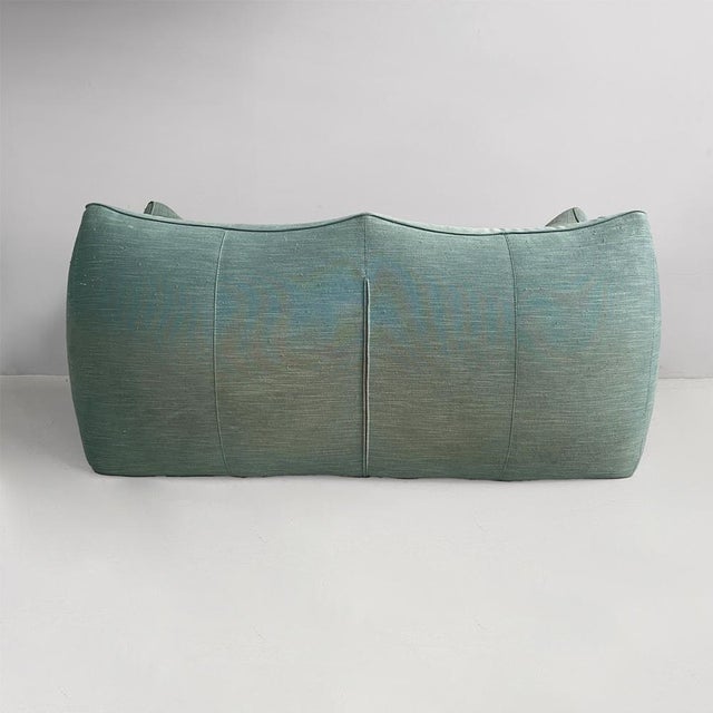 Blue Italian Modern Le Bambole Sofa in Fabric attributed to Mario Bellini for B&B, 1980s For Sale - Image 8 of 13