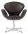 Brown Mid Century Danish Modern Swan Chair by Arne Jacobsen for Fritz Hansen For Sale