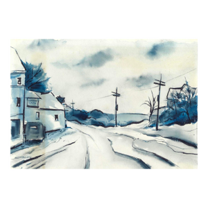 1960s Arthur Sembler Town Painting