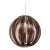 Contemporary transparent and brown sphere pendant in murano glass impressive contemporary brown and transparent sphere in...