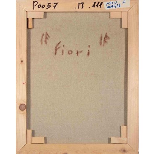 Pino Romanò, Flowers, Oil Painting on Canvas, 1990s For Sale - Image 4 of 5