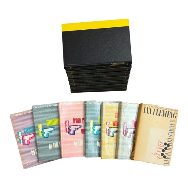 Set of 7 James Bond Hardcover Books by Ian Fleming For Sale
