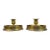 Pair of Antique English Victorian Brass Chambersticks For Sale