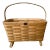 Vintage Peterboro Basket Co. Handwoven Gathering Basket For Sale