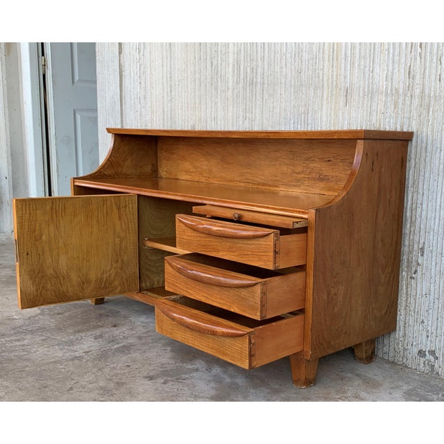 1950s Mid-Century Modern Danish Teak Large Nightstands, Sideboard or Lowboy - a Pair For Sale - Image 5 of 11