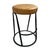 2020s Tufted Nubuck Leather Counter Stool For Sale - Image 5 of 9
