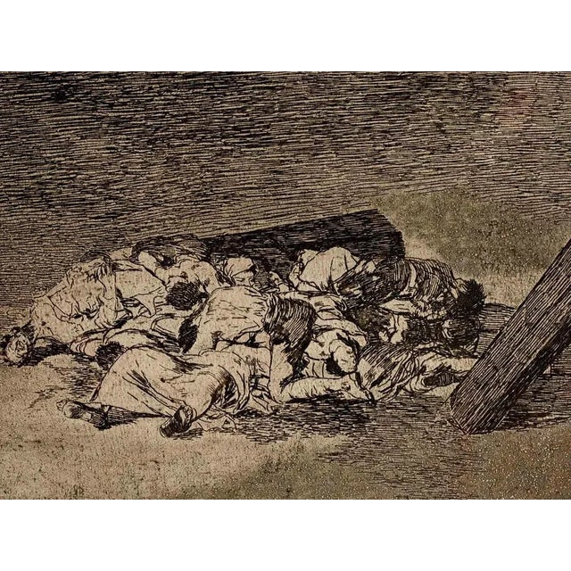 Francisco Goya, Muertos recogidos, Etching, 1863 For Sale - Image 3 of 5