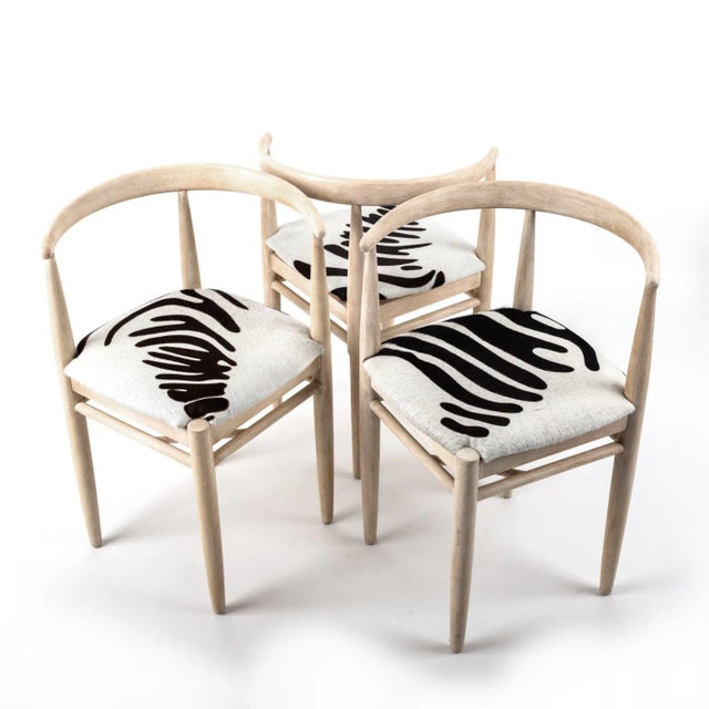 Wood 1970s Corner Bleached Oak Chair For Sale - Image 7 of 9