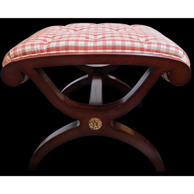 Kindel Furniture Pair of Kindel Furniture Winterthur Collection New York Ottomans For Sale - Image 4 of 15