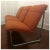 1970s 1970s, Mid-Century Modern Tubular Chrome Sofa by Allsteel in Orange For Sale - Image 5 of 12