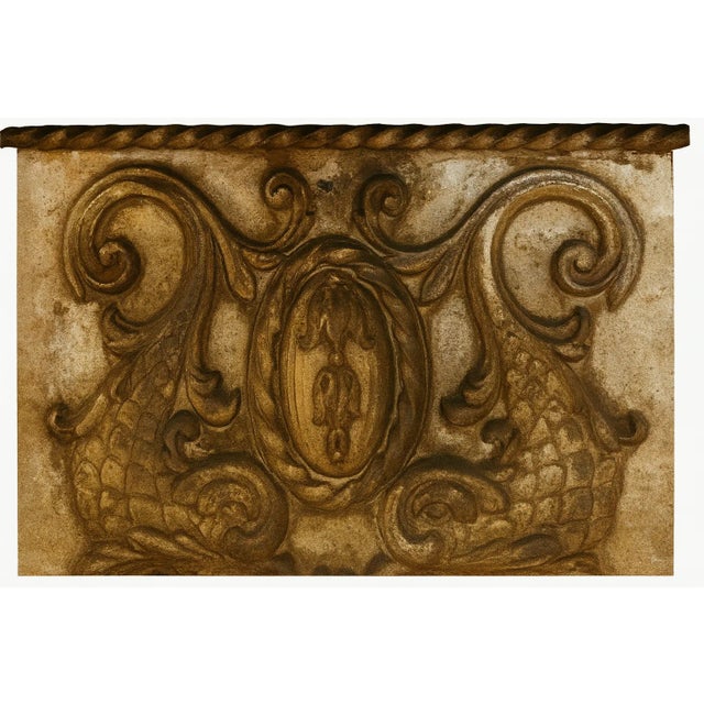 1920s Al Capone’s Renaissance Revival Marble & Iron Side Table — 1920s Estate Coa For Sale - Image 5 of 10