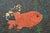 Stunning modernist impasto painting of a goldfish with coral reminiscent of California Abstract Expressionist painter Joan...