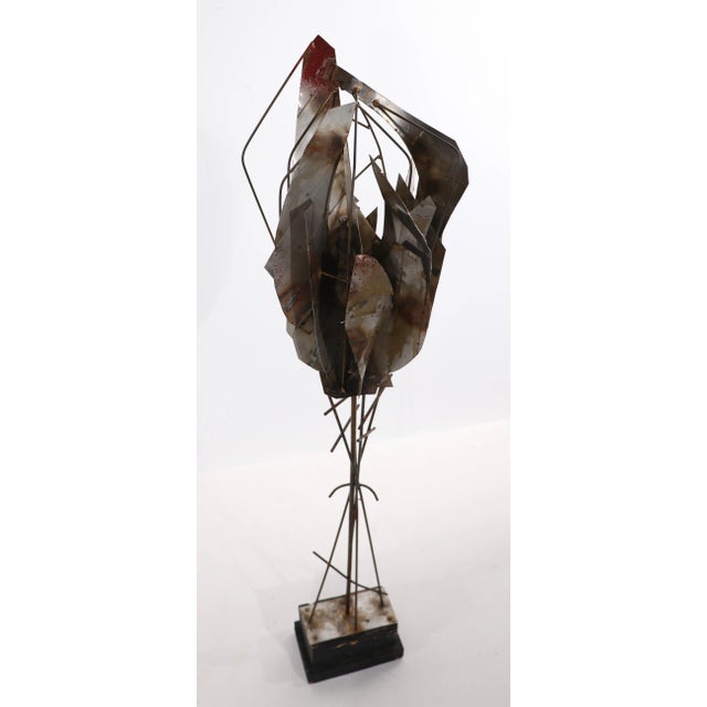 Curtis Jere Freestanding Brutalist Metal Sculpture after Jere For Sale - Image 4 of 11