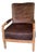 Velvet Spindle Arm Chair For Sale