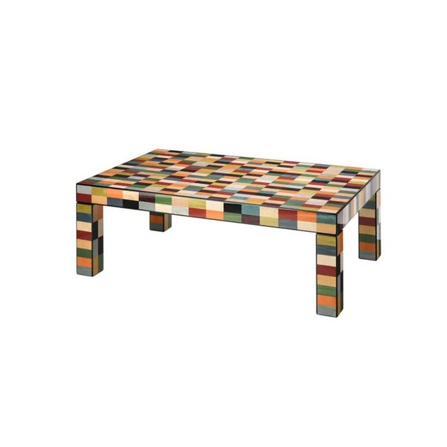 Rectangular venezia rialto coffee table by morici dimensions: w 120 x d 65 x h 42 cm materials: wood, inlay veneer. Finish...