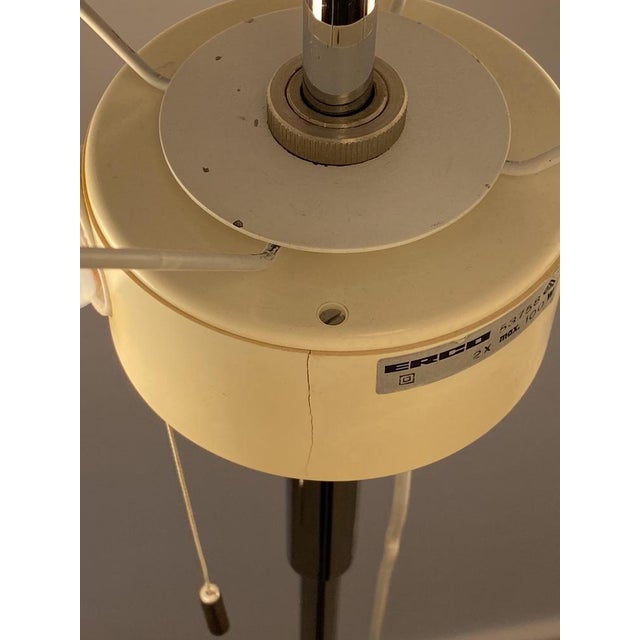 Metal Vintage Floor Lamp with Fabric Shade from Erco, Germany, 1960s For Sale - Image 7 of 15