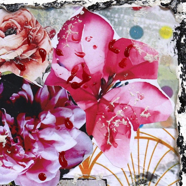 Abstract Gucci Glam - Abstract Colorful Textural Luxury Inspired Collage Original Artwork by Marion Duschletta For Sale - Image 3 of 10