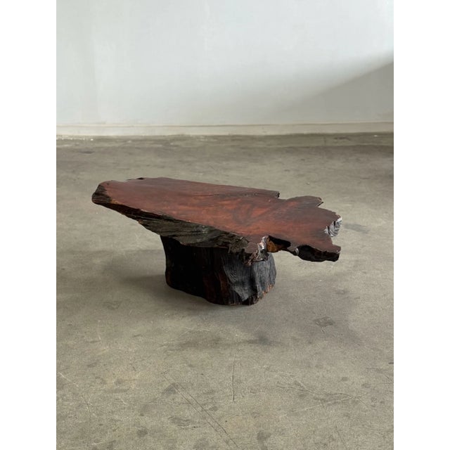 Vintage Live Edge Redwood Burl Coffee Table For Sale - Image 10 of 12