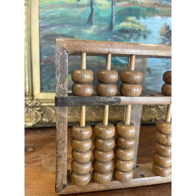 Antique Chinese Wooden Abacus - Primitive Calculator, Estimated 1900. For Sale In Seattle - Image 6 of 8