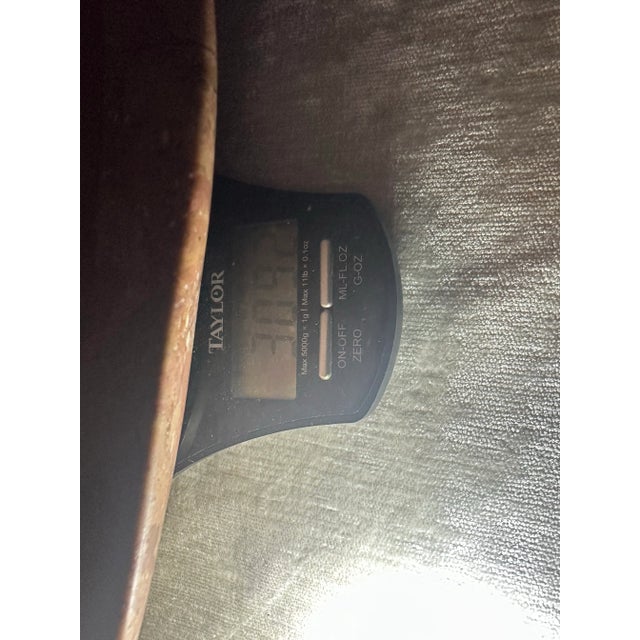 Late 20th Century Late 20th Century Red Brown Stone Marble Plate For Sale - Image 5 of 5