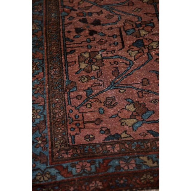 Traditional 1920s Antique Persian Lilihan Floral Multicolor Wool Rug For Sale - Image 3 of 11