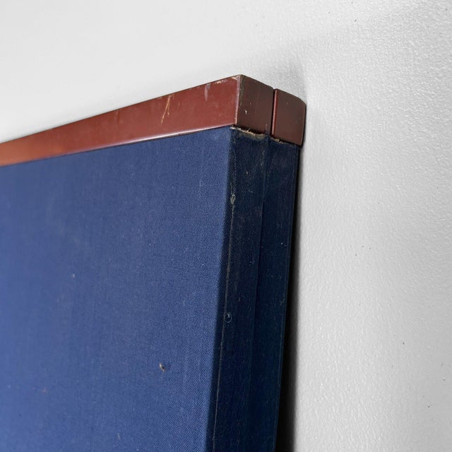 Textile Japanese Zen Calligraphy Folding Screen, 1970s For Sale - Image 7 of 11